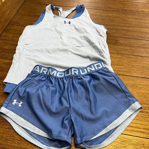 Under Armour Kids Twist Tank and Matching Short - Picture 1 of 3